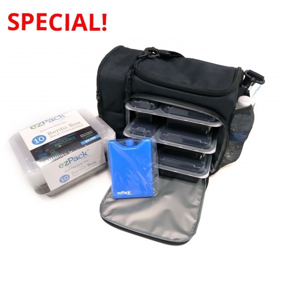 ezPack Meal Bag SPECIAL + 10x Meal Prep Box